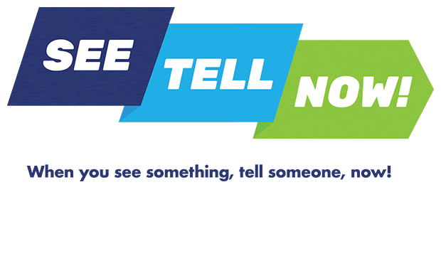 See Tell Now campaign logo